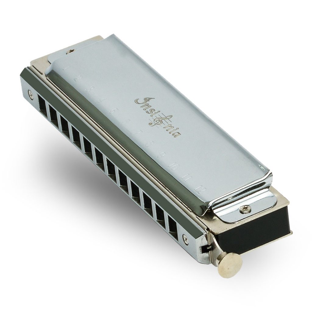 Buy Insignia Chromatic Harmonica, 12 Hole Silver Online Supraa